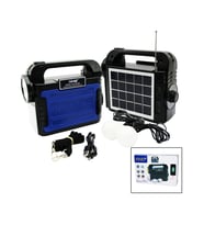 3IN1 - SOLAR 2İN1 EL FENERİ  - RADYO - MP3 BLUETOOTH - USB/ TF PORT - 2 PARÇA  AMPUL KABLOLU - POWERBANK (5343)