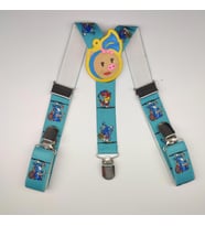 MORDİNO Mavi Tenisçi Mrs. Piggy Çocuk Pantolon Askısı (Karışık)