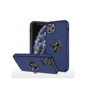 iPhone 11 Pro Max Kılıf Elit Yüzüklü Kapak - Lacivert