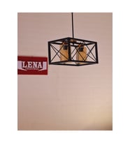 İkili Metal Siyah ve Bakır Tel Sarkıt Avize, Şık ve Modern Dekorasyon