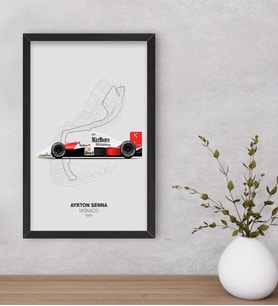 BK Gift Formula 1 Tasarımlı Dekoratif Ahşap Siyah Çerçeveli Tablo-14