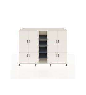 Kronos Dolap 14 Raflı 8 Kapaklı 220x59x163 Aytaşı-Aytaşı/Antrasit