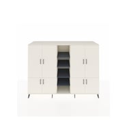 Kronos Dolap 14 Raflı 8 Kapaklı 220x59x163 Aytaşı-Aytaşı/Antrasit