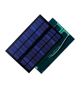 Güneş Paneli 20cmx13cm 12 Volt 500 mAh + ve - Uç Kablolu Solar 6 Watt