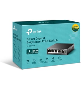 Tp-Link Tl-Sg105Pe, 5-Port Gigabit Easy Smart Switch With 4-Port Poe+ (Çok Renkli)