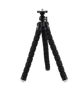 Ahtapod Tripod Uzun Tripod Sünger Ayaklı ?TR-4 Tripod (Siyah)