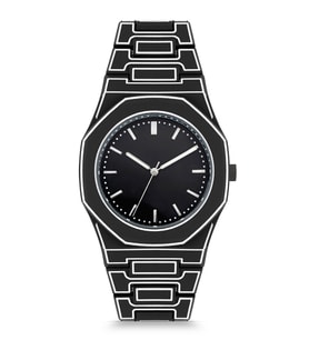 Spectrum Premium Silikon Kordon Yeni Sezon Siyah Unisex Kol Saati