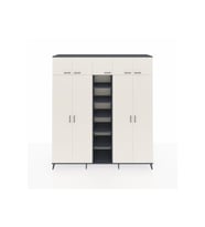 Hyperion Dolap 12 Raflı 9 Kapaklı 2 Askılı 220x44x243 Antrasit-Aytaşı/Antrasit