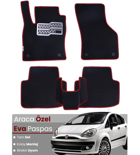 FİAT PUNTO EVO (2009-2012) Uyumlu EVA Paspas Tam Set–Araca Özel,Su Geçirmez,Hızlı ve Kolay Montaj