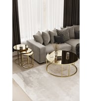 Çift Bacak C Orta & C Zigon Set Gold Kaplama Bronz Ayna