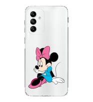 Samsung Galaxy M13 Kapak Minnie Mouse Tasarımlı Şeffaf  Kılıf