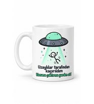 Uzaylılar Tarafından Kaçırıldım Yazılı VJ7 Komik Hediye Kupa Bardak
