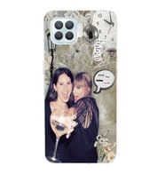 Oppo Reno 4 Lite Uyumlu Lana Del Rey ve Taylor Swift Desenli Şeffaf Telefon Kılıfı