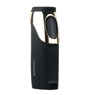 Quantoro 3 Torch Pürmüz Elektrikli Siyah-Gold Metal Puro Çakmağı
