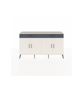 Arges Konsol 4 Raflı 2 Çekmeceli 4 Kapaklı 176x30x99 Aytaşı-Aytaşı/Antrasit