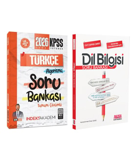 İndeks 2026 KPSS Türkçe ve AKM Dil Bilgisi Soru Bankası Seti 2 Kitap