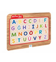 Ahşap Frame Puzzle Eğitici Set Harfler (Karışık)
