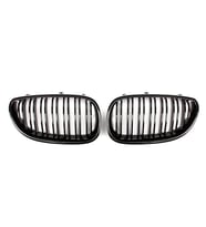 BMW UYUMLU E60 M5 PİANO BLACK ÇİFT ŞERİT PANJUR SETİ 2003-2010