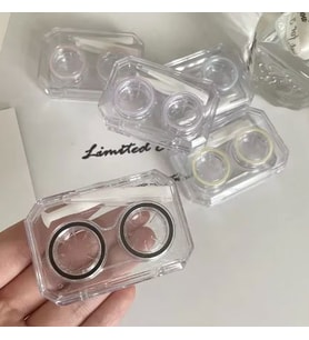 ESRADA KONTAKT LENS KUTUSU ŞEFFAF SİYAH RENK