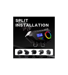 Y30 Kask Kulaklık Bluetooth Motosiklet Kulaklık Rgb Radyolu Intercom