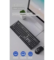 Hp Km100 Kablolu Klavye Mouse Set İngilice Q (Çok Renkli)