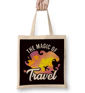 Magic Of Travel Wanderlust Blogger Traveler Nature Adventure Bez Çanta Uzun Saplı