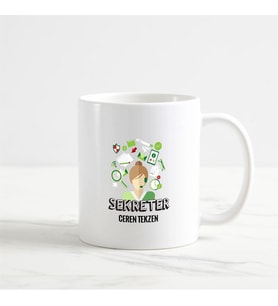 Sekreter Kupa Bardak (1. Tasarım) (Beyaz)