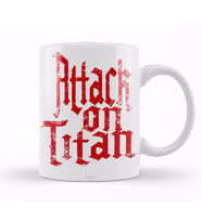 Attack On Titan  Font    Logo Kupa Bardak Porselen