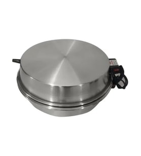 50 cm Elektrikli Tandır Sacı, Gözleme, Lahmacun, Ekmek, Pizza ve Katmer Için Ideal (Kurşun Gri)