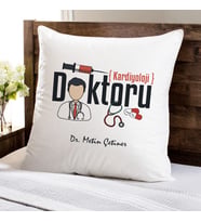 Kişiye Özel Doktorlara Hediye Kare Yastık