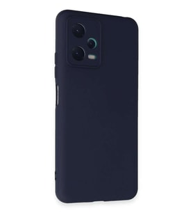 Redmi Note 12 5G Kılıf Nano içi Kadife Silikon - Lacivert