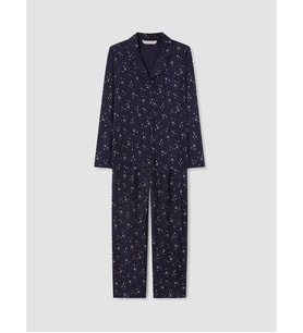 LCW DREAM Lacivert Yılbaşı Temalı Kadın Pijama Takımı