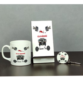 Uçak Mühendisi Üçlü Set (Kupa + Telefon Standı + Anahtarlık)