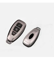 Ford Focus ile Uyumlu Silikon Oto Anahtar Kabı Kılıfı Füme