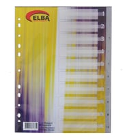 Bafix Seperatör 1-10 Rakamlı Plastik A4