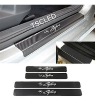 Zafira Karbon Kapı Eşiği Kaplama Sticker Yapıştırma (4 Adet) zz162