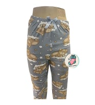 Lüx Unisex Mikro Süet Cepsiz Pijama Altı Tek Alt S4 - Çorap Hediyeli. (Gri)