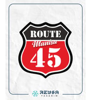 45 Manisa Sticker 10x10 cmRenkli Sticker