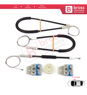 VW Passat B7 362 365 2010-2014 CC A32 A33 2011-2020 İçin Elektrikli Ön Sağ Cam Kriko Tamir Seti