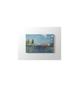 Claude Monet - Red Boats At Argenteuil Tablo 40 X 60 Cm