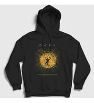 Presmono Unisex Siyah The End Dark Kapüşonlu Sweatshirt 187101tt
