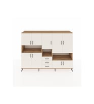 Hyperion Dolap 13 Raflı 3 Çekmeceli 9 Kapaklı 220x44x163 Çam-Aytaşı