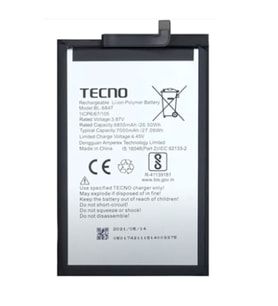 Tkgz Tecno Pova 2 Uyumlu Pil Sıfır - Servis