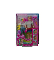 Barbie Leopar Desenli Saçlar Bebeği Grn81