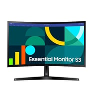 SAMSUNG 23.8 VA ESSENTIAL S3 LS24D366GAUXUF 4MS 100hz HDMI Kavisli EV Ofis Tipi Monitör (1920 X 10