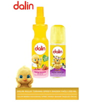 Kolay Tarama Spreyi Badem Yağlı 200 ml + Dalin Bebek Kolonyası Sprey Sprey Bahar Tazeliği 100