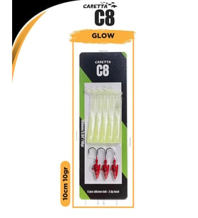 Caretta C8 10cm 10gr Lrf Silikon Yem Glow