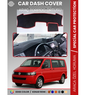 VOLKSWAGEN TRANSPORTER T5 (2003-2016) Torpido Örtüsü Ön Göğüs Koruma Torpido Koruma Tam Uyum Kaymaz