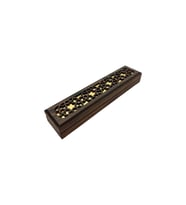 Ahşap Çam Tesbih ve Mücevher Kutusu Üzeri İşlemeli (Maun)