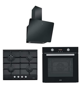 Franke Siyah Ankastre Set (FPJ 615 V BK A - FHNG 604 BK - FSL 86 H BK)